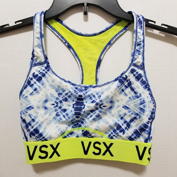 Victoria's Secret bra Small VSX The Player racerback workout gym sports tie dye - Picture 1 of 9